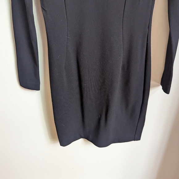 & OTHER STORIES Black Bodycon Feminine Sexy Minimalist Contenporary Mini Dress 8 - Picture 4 of 14